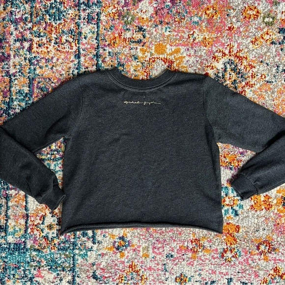 Spiritual Gangster Kids Gray Cropped Sweatshirt - Picture 4 of 7
